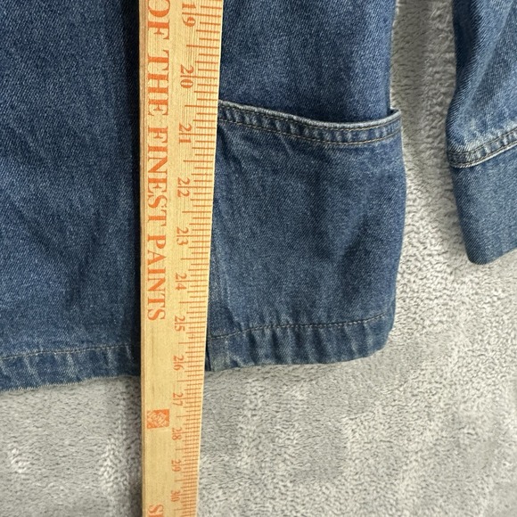 Nancy Bolen Denim Jacket Women's 2X Snap Button Jean Blue Western Vintage Boho - Picture 6 of 8